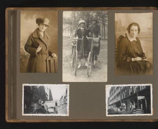 Various Images Including Two Street Scenes with a Cart