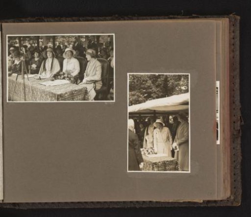 Two Photographs of Princess Juliana at a Ceremony
