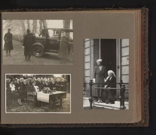 Two photographs of Queen Mother Emma on various occasions