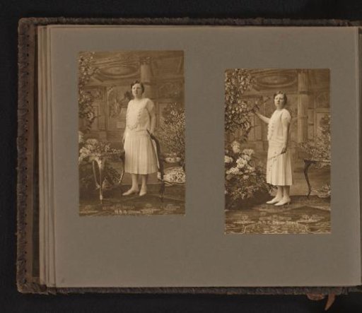 Two portraits of Princess Juliana at the age of eighteen