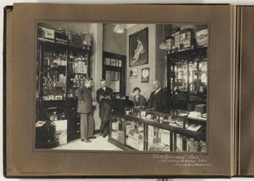 Interior of the Photo Shop Lux, Nassaukade 361, Amsterdam