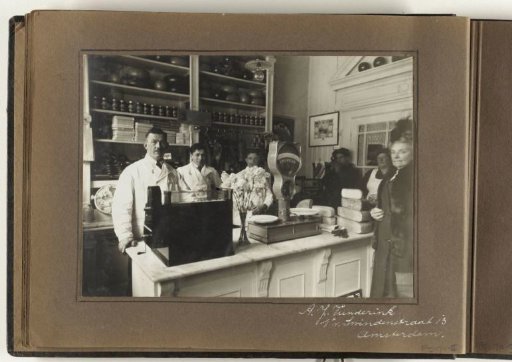 Interior of the Cheese Shop of A.J. Vunderink, Eerste Van Swindenstraat 13, Amsterdam