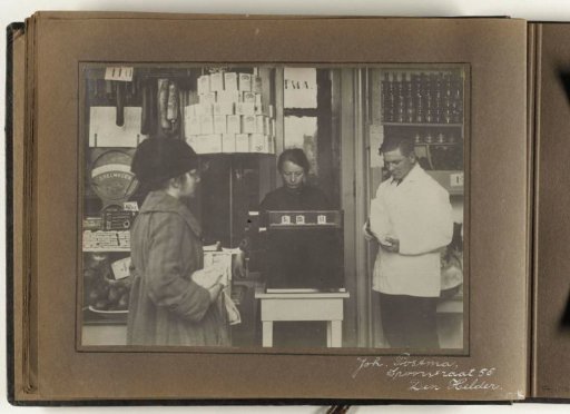 Interior of the Grocery Shop of Joh. Postma, Spoorstraat 58, Den Helder