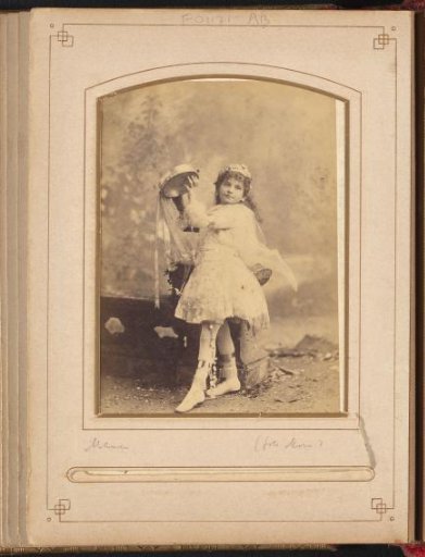Portrait of Maude with tambourine