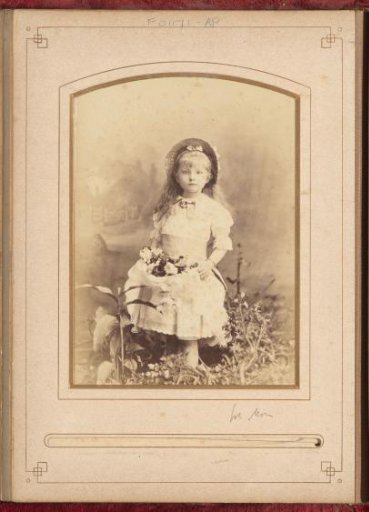 Portrait of a girl with flowers