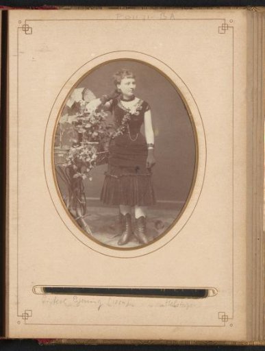 Portrait of Lisbeth Bjerring with a Dog