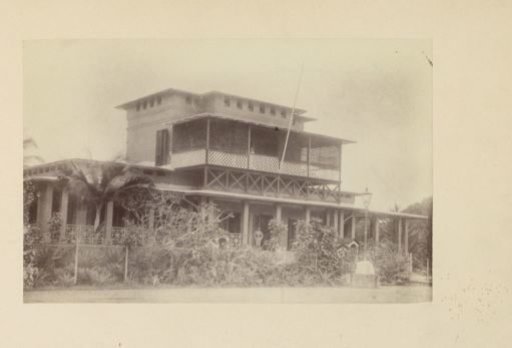 Exterior of a government building in Cameroon, front view