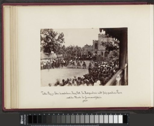 Dance in honor of the late King Bell for his new house under construction in Cameroon