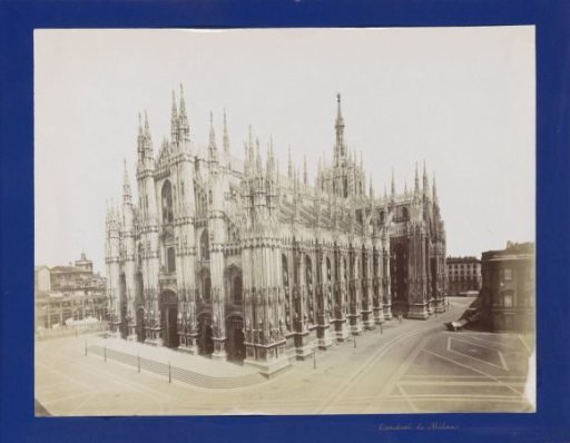 Exterior of the Cathedral of Milan, side and front facades