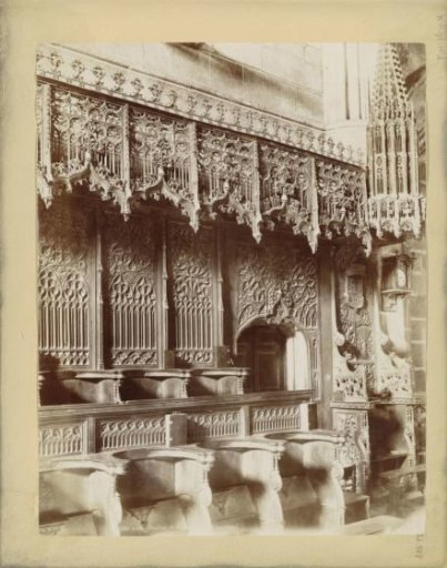 Choir stalls of the monastery of Saint Thomas in Avila