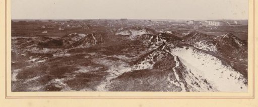 Dunes and village on Norderney