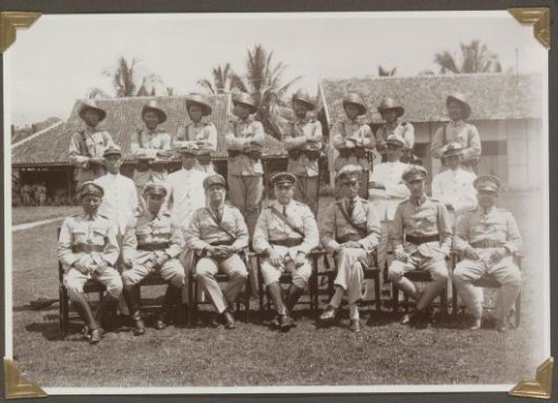 Group Portrait of the Cadre of the Police Detachment at Tandjongkarang (South Sumatra)