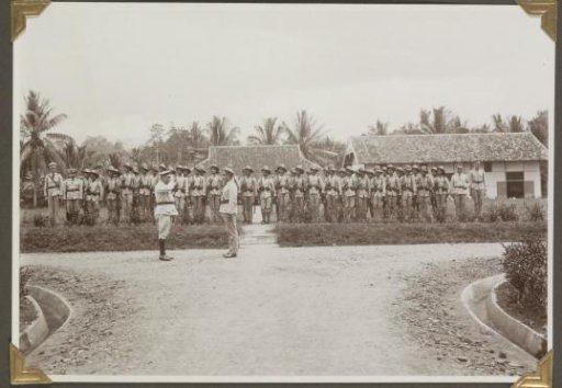 Morning Roll Call of a Police Detachment in Lampong