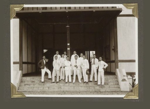 Group Portrait of the Administrative Staff of the Resident's Office at Lampong