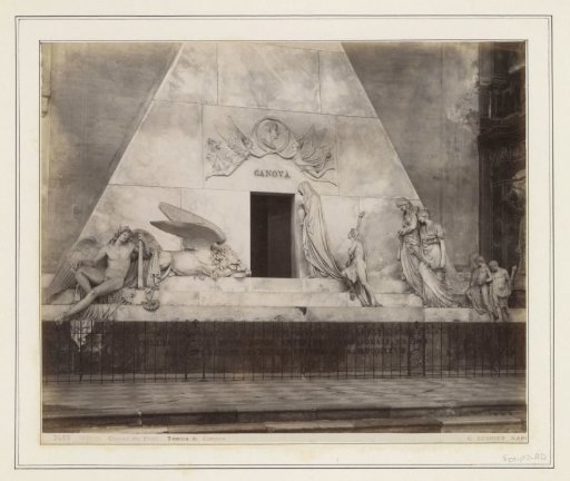 Monument to Canova in the Basilica di Santa Maria Gloriosa dei Frari in Venice