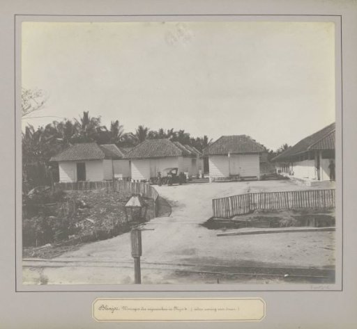 Housing and barracks for miners of a tin company in Belinyu