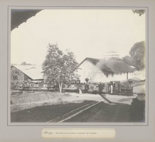 Steam train at a tin company in Belinyu