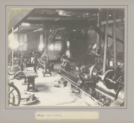 Turning shop of a tin company in Belinyu