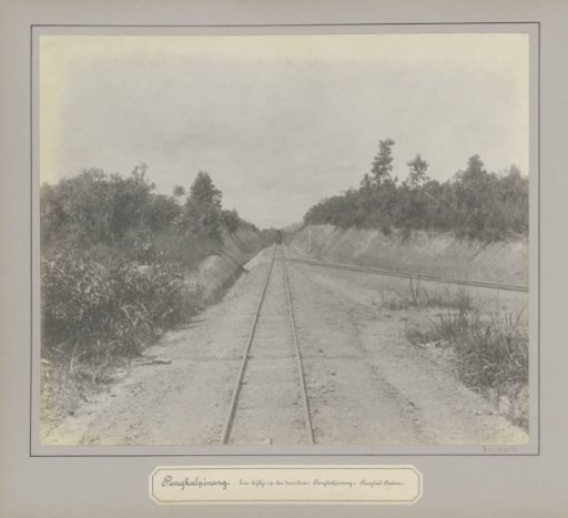 Railway of the route Pangkalpinang - Pangkal Balam on Bangka