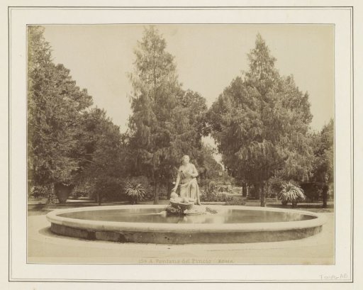 Fountain in the Pincian Gardens in Rome