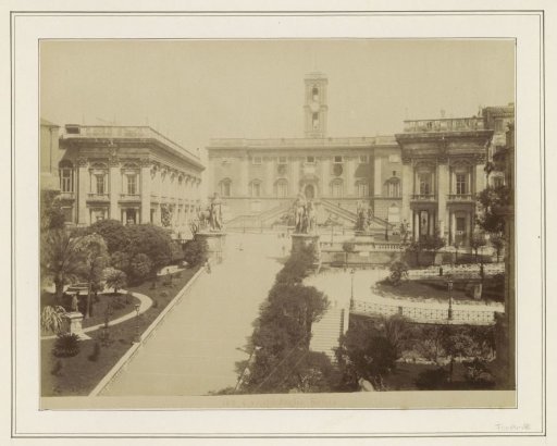 View of the Piazza del Campidoglio in Rome