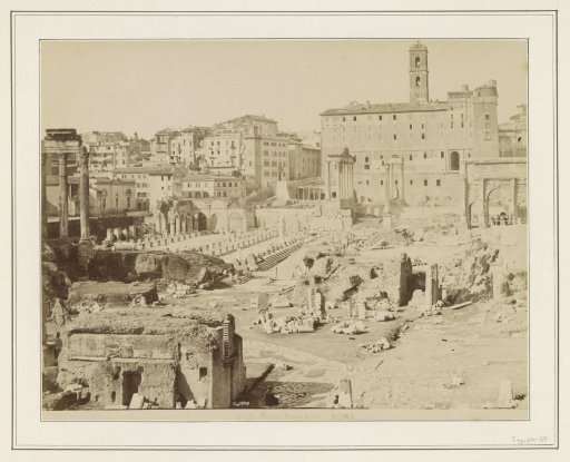 View of the Roman Forum in Rome