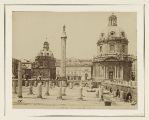 View of the Forum of Trajan in Rome