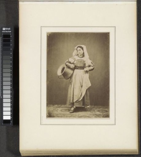 Portrait of a woman in the Cervara costume