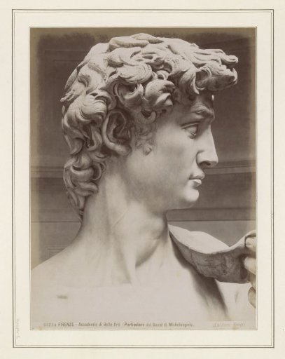 Detail of the David by Michelangelo in Florence