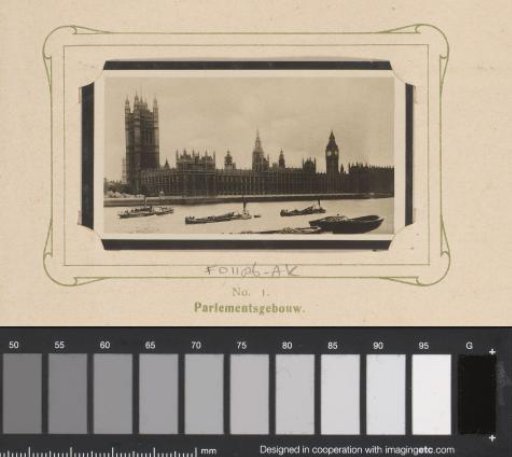 View of the Houses of Parliament in London