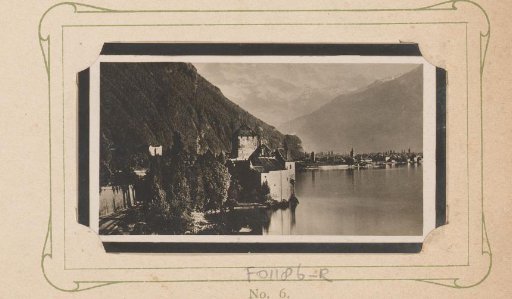 View of Château de Chillon on Lake Geneva