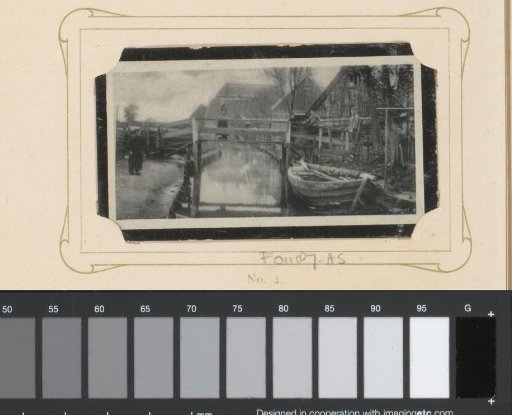 Four Persons on a Small Wooden Bridge
