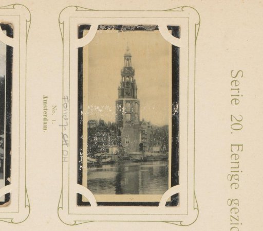 View of the Montelbaanstoren in Amsterdam
