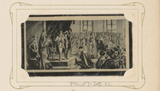 Reproduction of a Drawing of Emperor Charles V Abdicating as Lord of the Netherlands