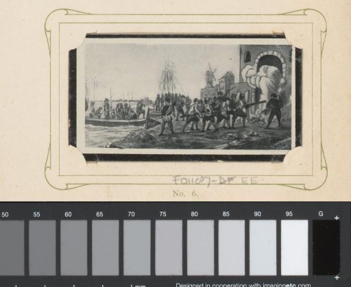Reproduction of a Drawing of the Capture of Den Briel