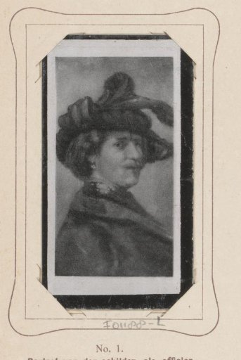 Reproduction of a painted self-portrait by Rembrandt van Rijn