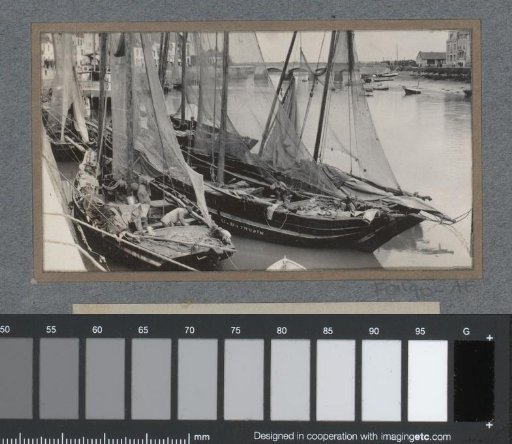 Harbour view with sailing boats