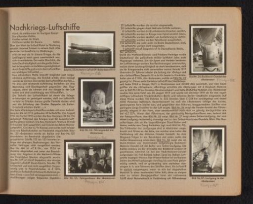 Various parts of a zeppelin