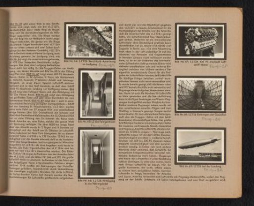 Various parts of a zeppelin
