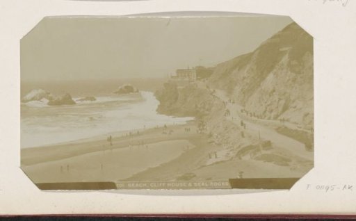 Beach, houses and cliffs near San Francisco