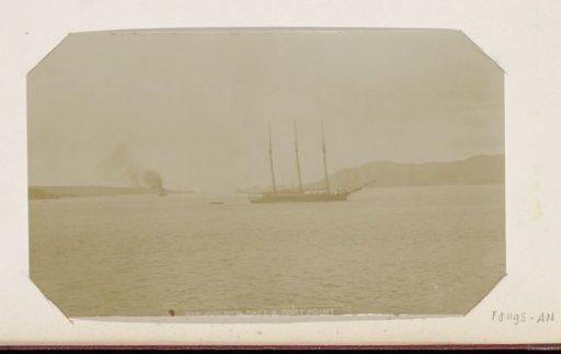 Ships at the Golden Gate strait and Fort Point in San Francisco