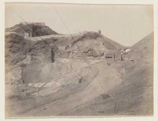 View of a fort on a mountain in Aden