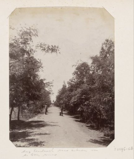 People on a village road in South Africa, presumably near the De Beers mines
