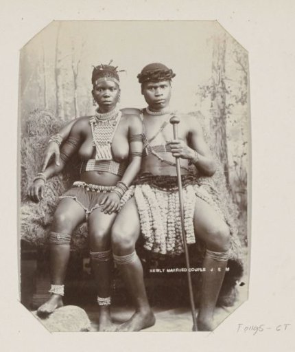 Newly married Zulu couple