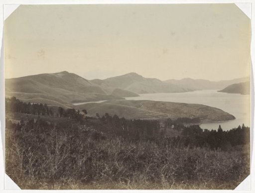View of Lake Hakone and the surrounding mountain landscape