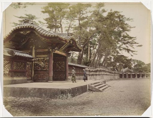 Monks before the Shiba Temple, Tokyo