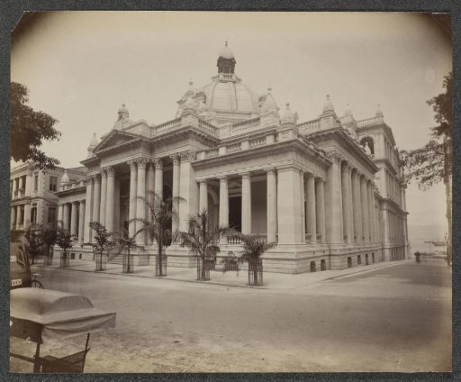Exterior of the Hong Kong-Shanghai Bank in Hong Kong