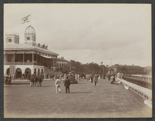 View of the racecourse and grandstand of Shanghai