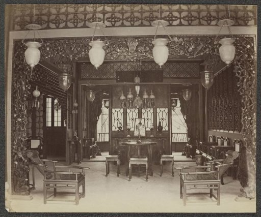 Interior of a Chinese club in Canton