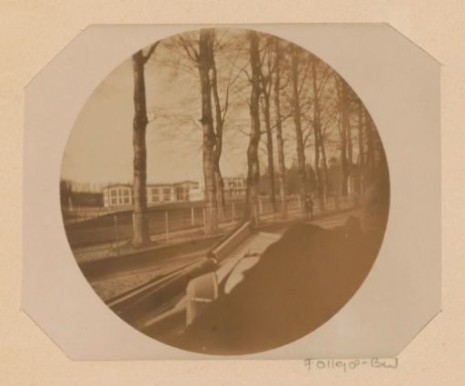 Lucia Wilhelmina Piek-Jolles in a carriage, driving through a landscape near Groot Warnsborn near Arnhem